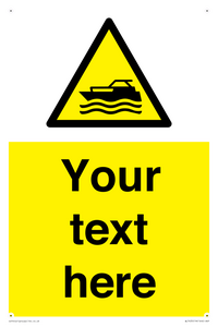 Custom Warning motorised watercraft